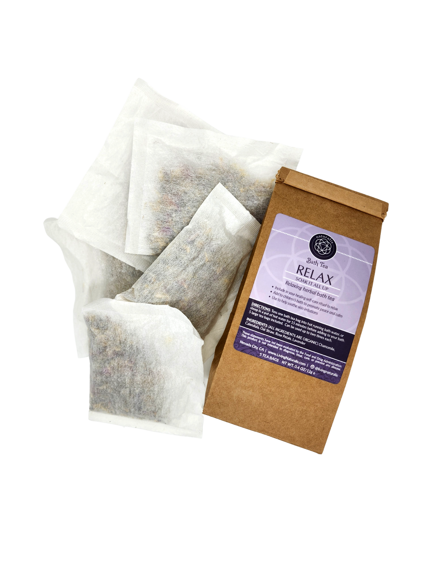 relax bath tea